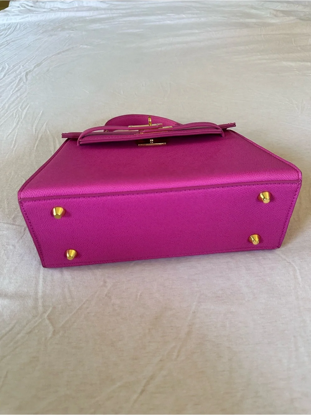 Pink Structured Top-Handle Women's Bag